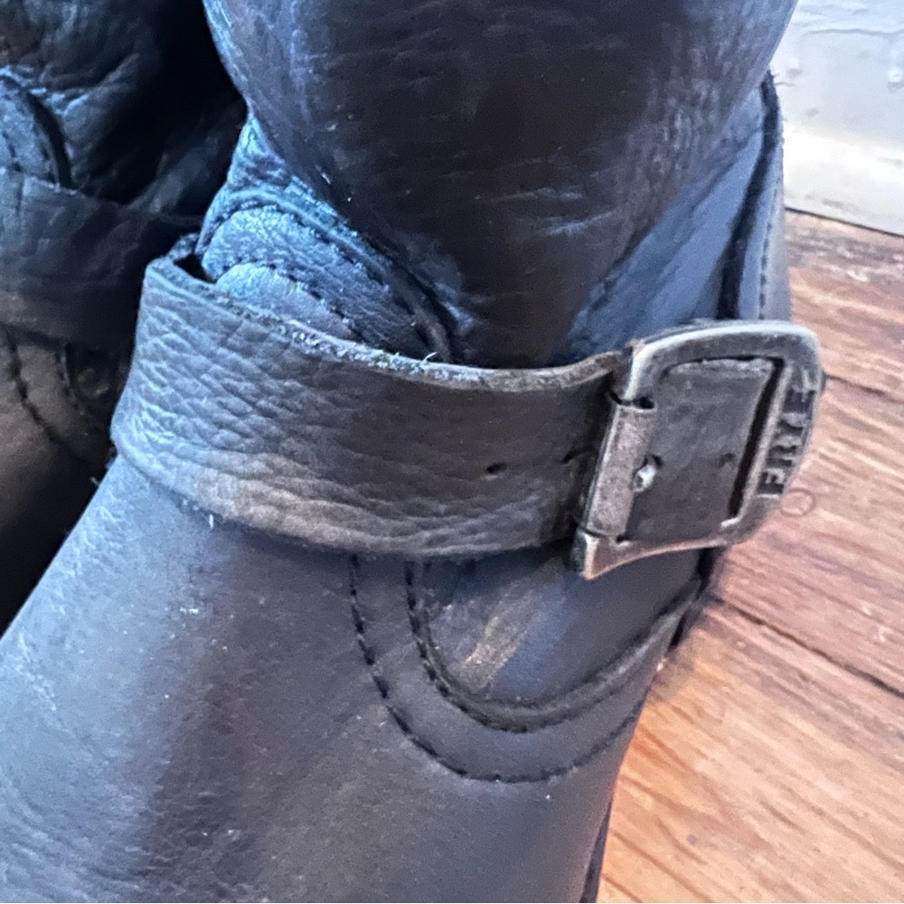 Frye Veronica Tall Slouch Boots Black 7.5 B - Picture 8 of 16